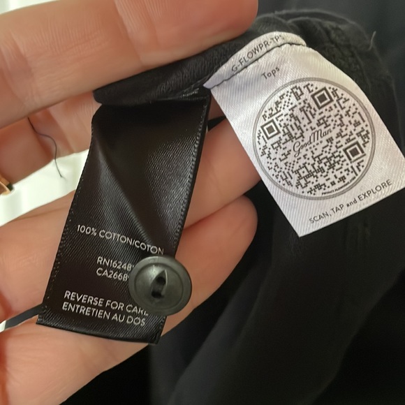 GOODMAN - Brand New! Men XXL Henley - Black Long Sleeved! - Picture 5 of 7